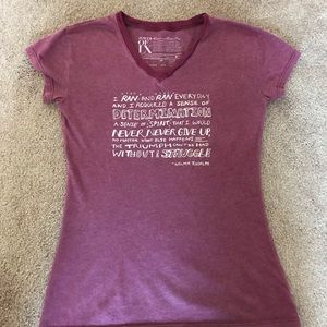 T-shirt: inspirational quote, women’s small